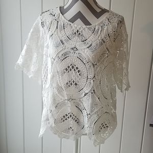 NWT crochet lace top